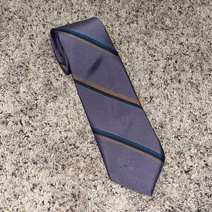 Allyn St. George Purple Vintage Striped Tie